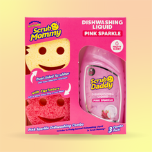 Načíst obrázek do prohlížeče Galerie, Produktový obrázek Scrub Daddy Pink Sparkle Wash Up Combo
