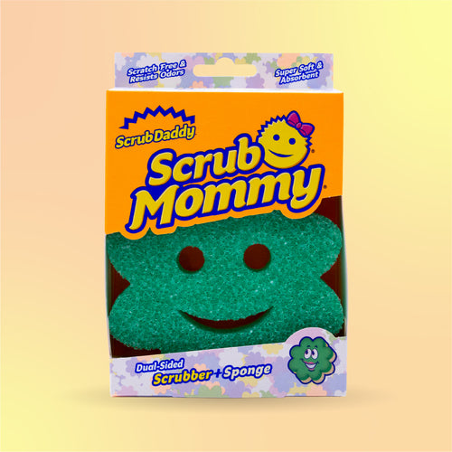 Scrub Mommy Power Flower zelená (1 ks)