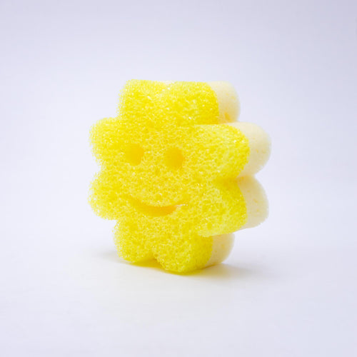 Scrub Mommy Power Flower žlutá (1 ks)